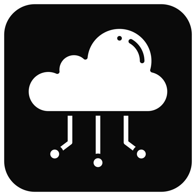 Ilustración del vector de conexión a la nube
