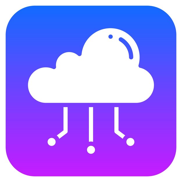 Ilustración del vector de conexión a la nube