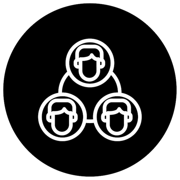 Ilustración del vector de conexión del usuario