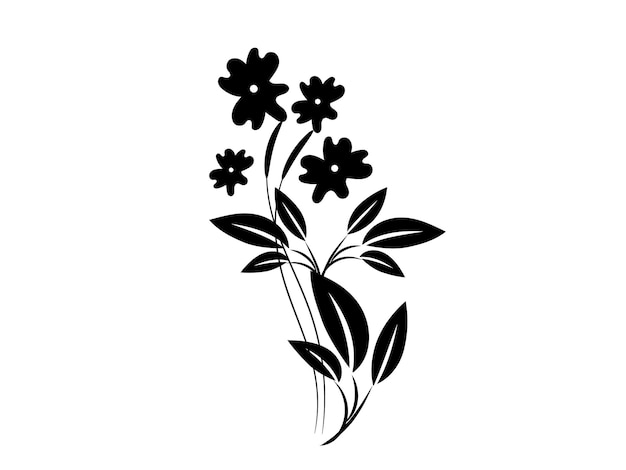 Ilustración de vector de conjunto floral hermoso ramo