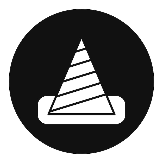 Ilustración del vector del cono de la carretera