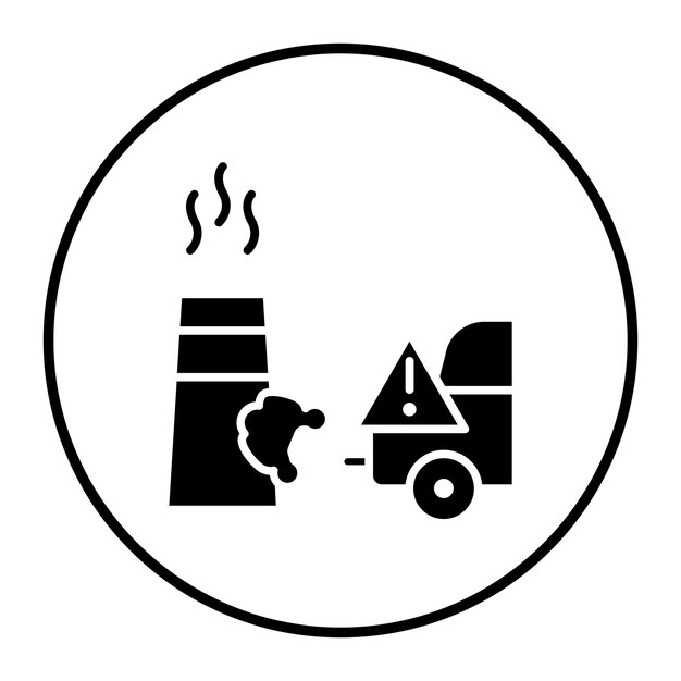 Ilustración del vector de la contaminación atmosférica