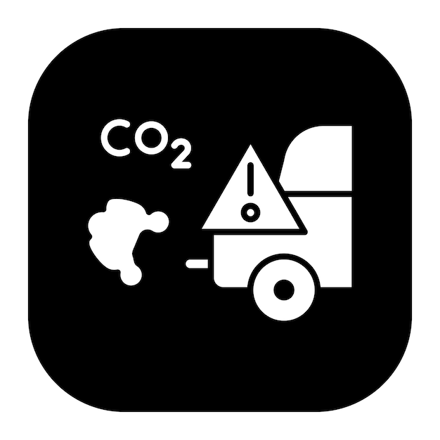 Ilustración del vector de contaminación de los automóviles
