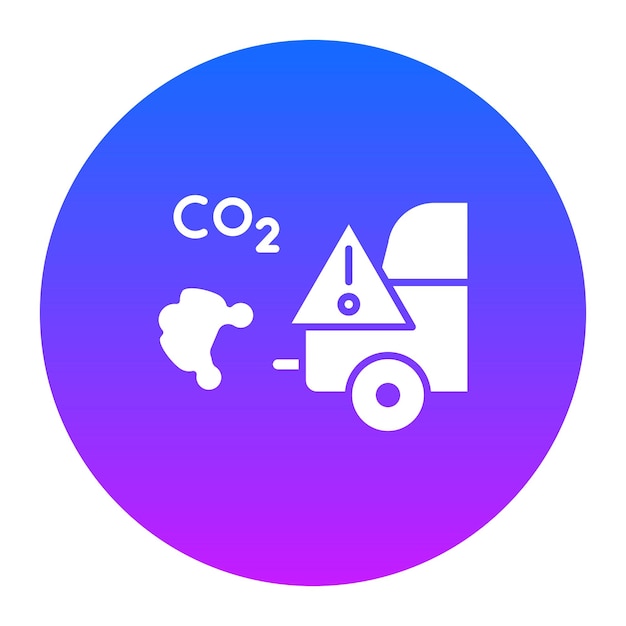 Ilustración del vector de contaminación de los automóviles
