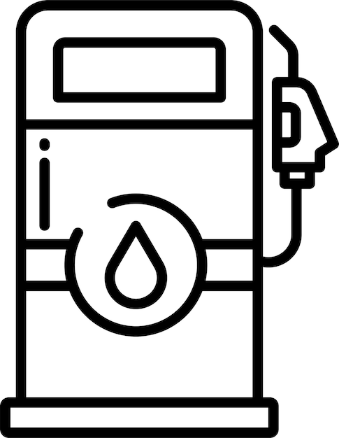 Ilustración del vector del contorno del gas