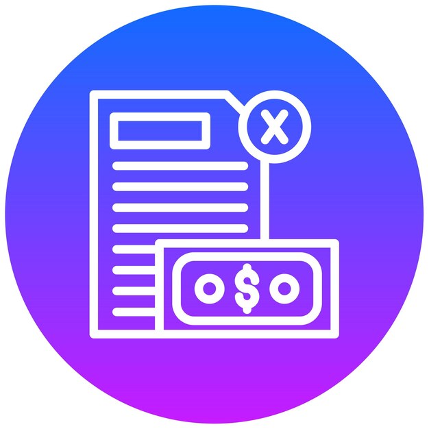 Ilustración del vector de contrato manchado