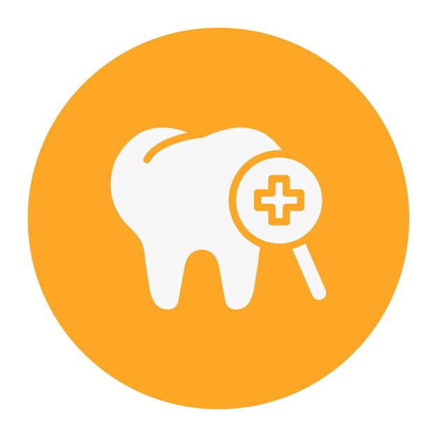 Ilustración del vector de control dental