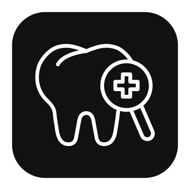 Ilustración del vector de control dental