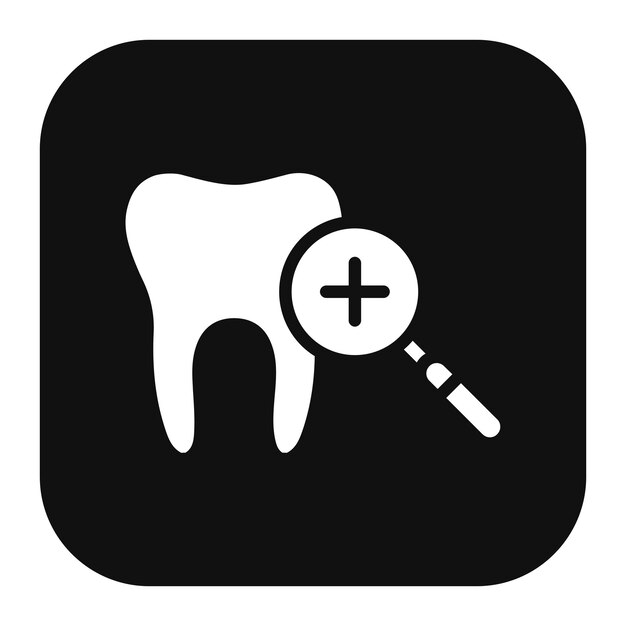 Ilustración del vector de control dental