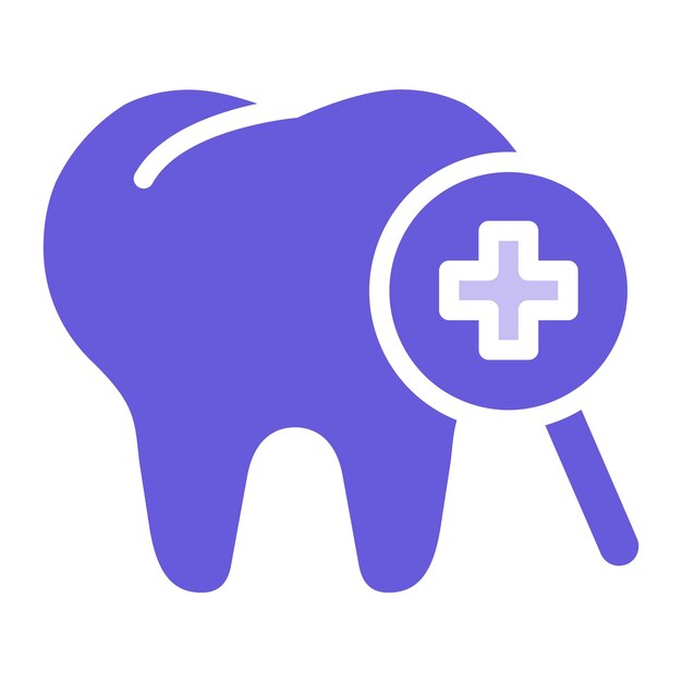 Ilustración del vector de control dental