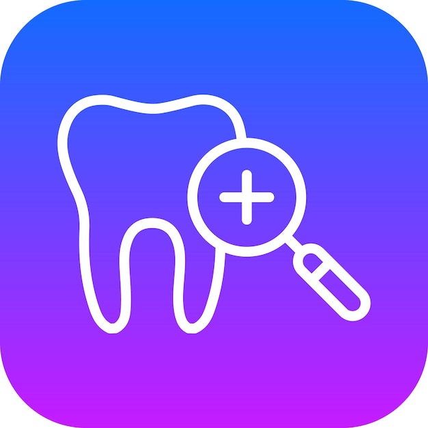 Ilustración del vector de control dental