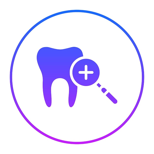 Ilustración del vector de control dental