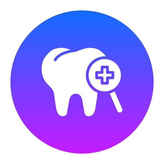 Ilustración del vector de control dental
