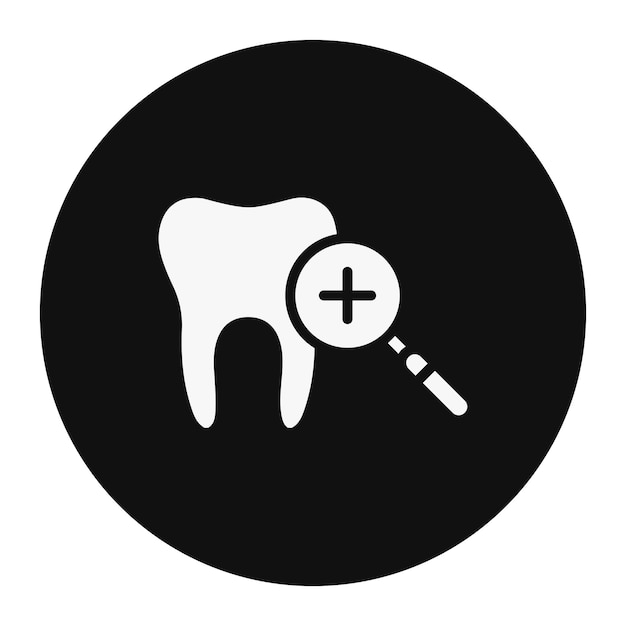 Ilustración del vector de control dental