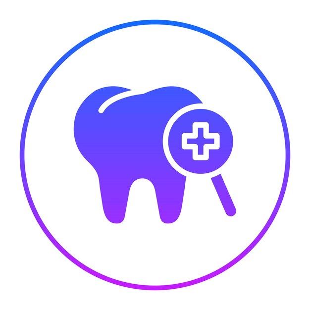 Ilustración del vector de control dental