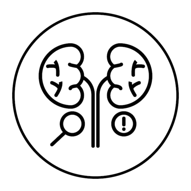 Ilustración del vector de control de los riñones