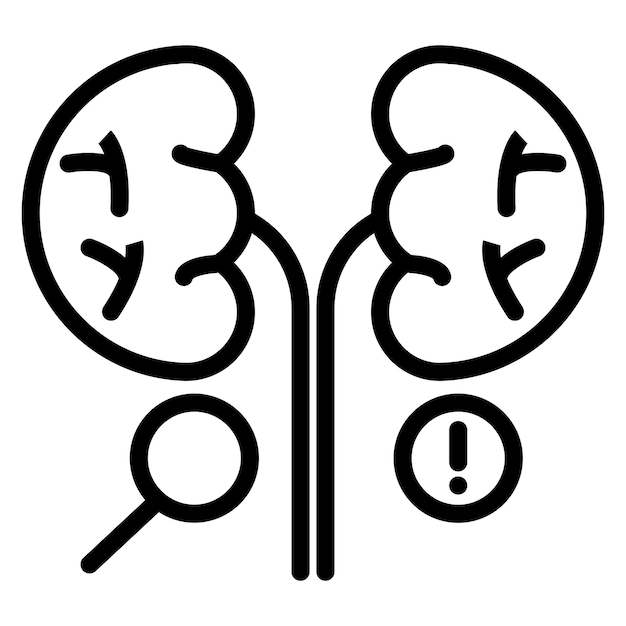 Ilustración del vector de control de los riñones