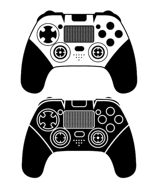 Ilustración de vector de controlador de juego. tecnología deportiva de videojuegos