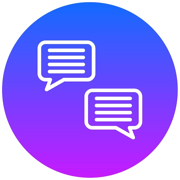 Ilustración del vector de conversación