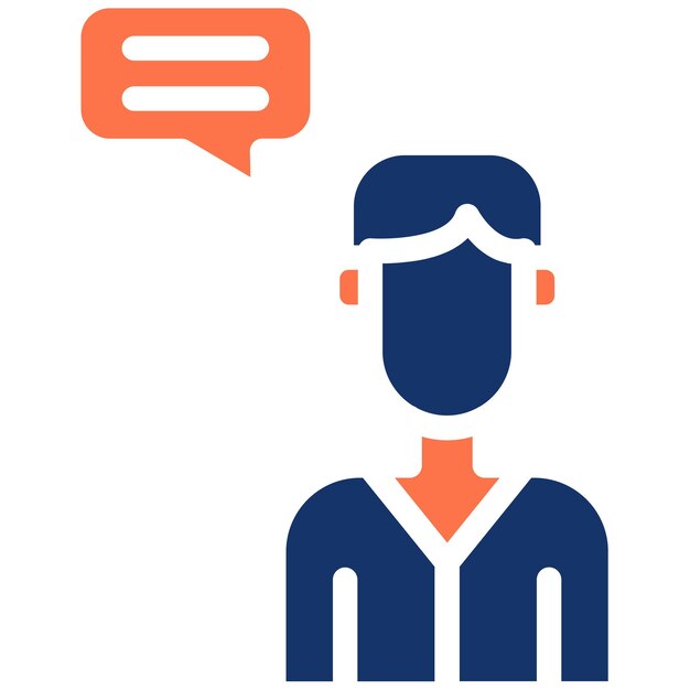 Ilustración del vector de conversación