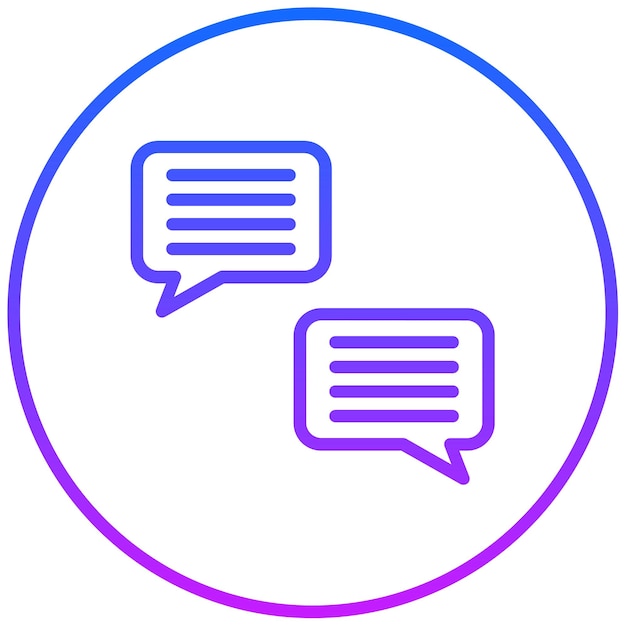 Ilustración del vector de conversación