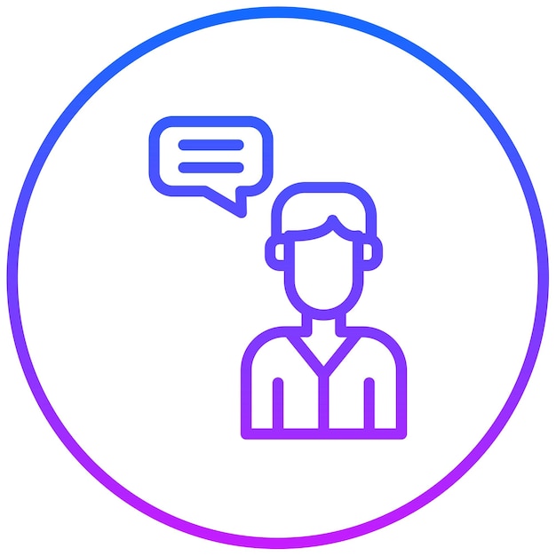 Ilustración del vector de conversación