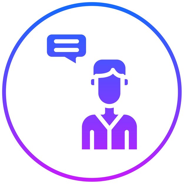 Ilustración del vector de conversación