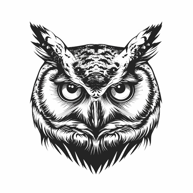 Ilustración del vector Cool_Owl_head