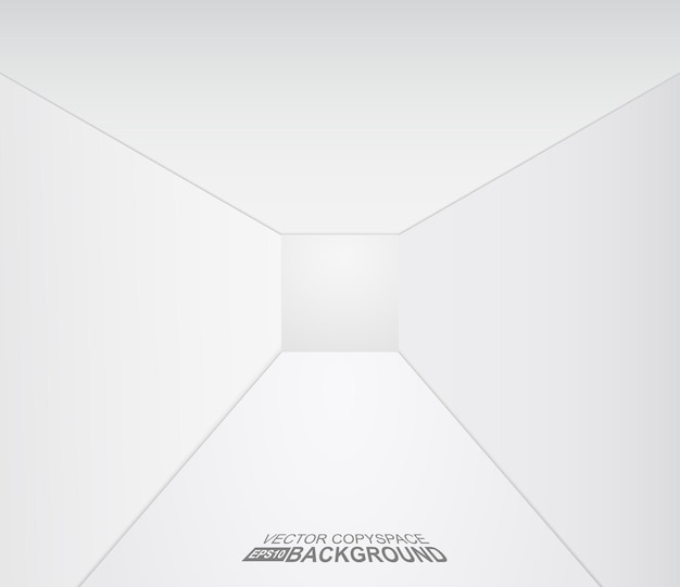 Ilustración de vector de copyspace blanco eps10 Similar a la sala 3d
