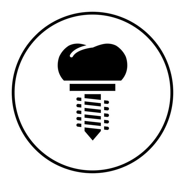 Ilustración del vector de la corona dental