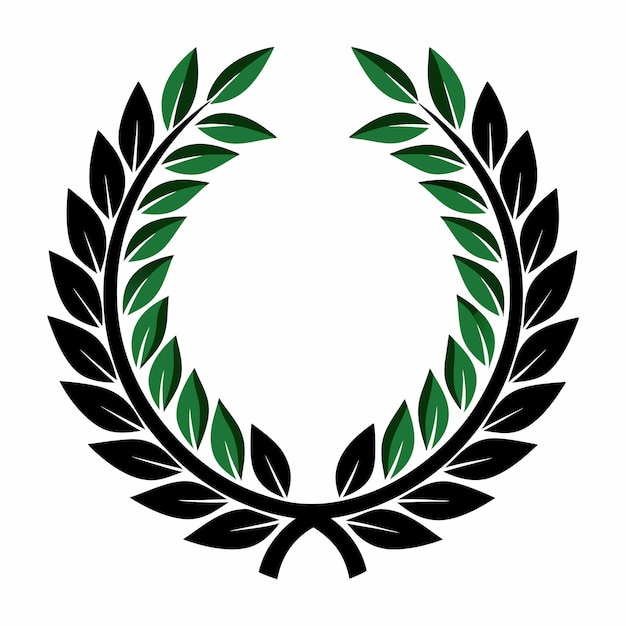 Ilustración de vector de corona de laurel