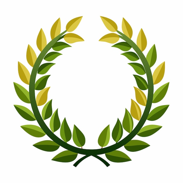 Ilustración de vector de corona de laurel