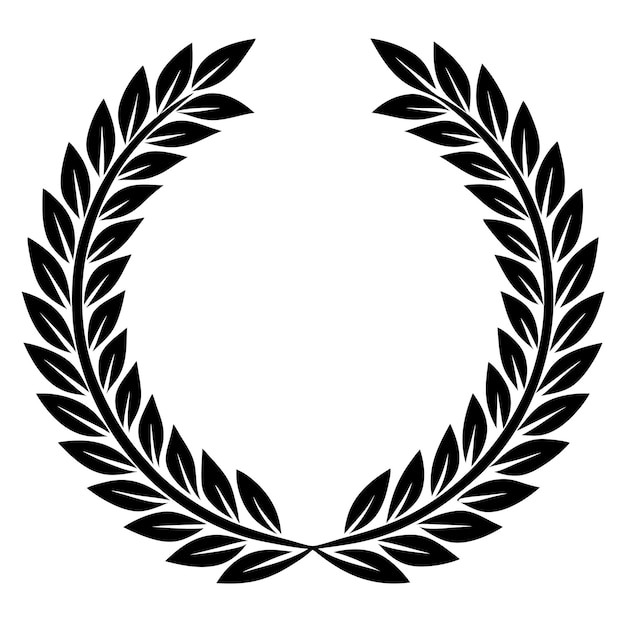 Ilustración de vector de corona de laurel