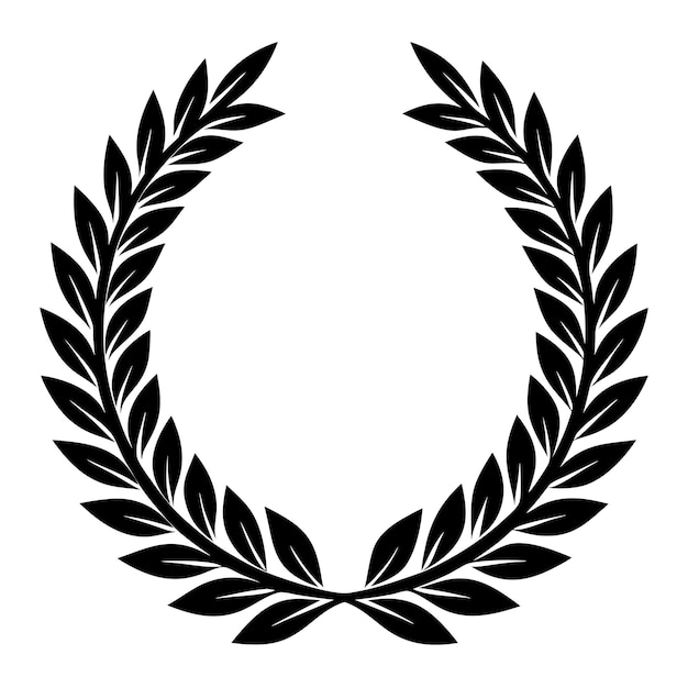 Ilustración de vector de corona de laurel