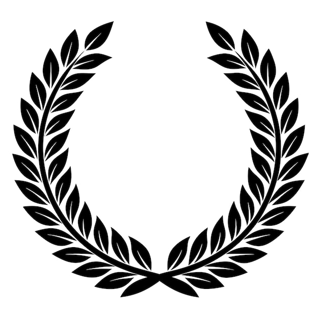 Ilustración de vector de corona de laurel