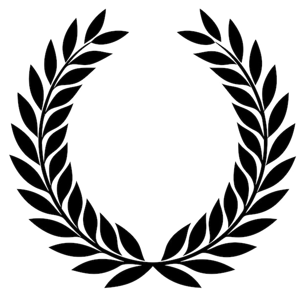 Ilustración de vector de corona de laurel