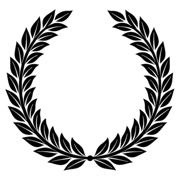 Ilustración de vector de corona de laurel