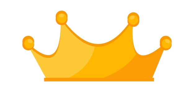 Ilustración de Vector de corona real de oro