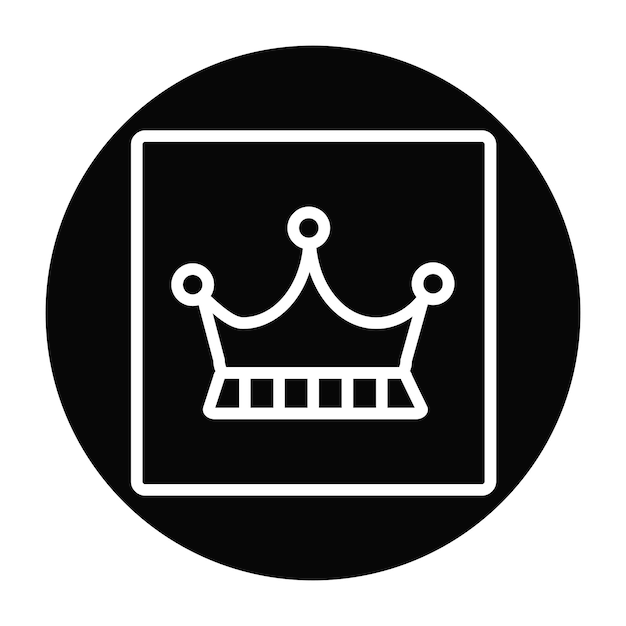 Ilustración del vector de la corona del rey