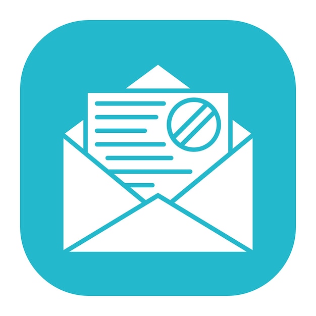 Ilustración del vector de correo electrónico no deseado