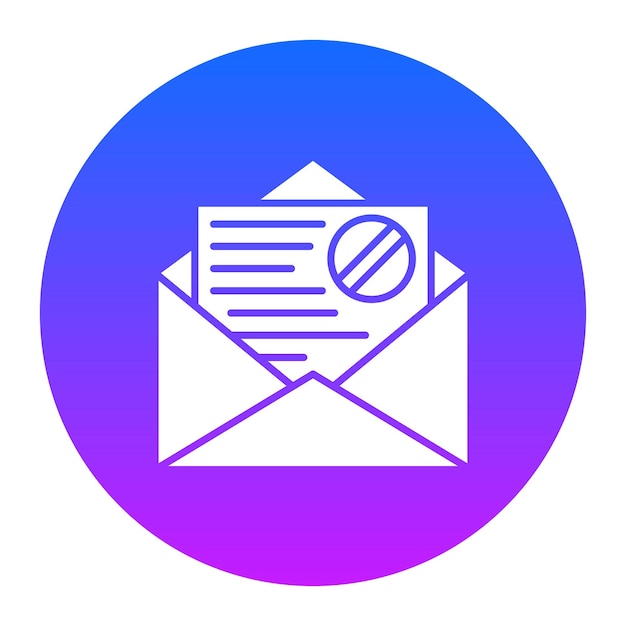 Ilustración del vector de correo electrónico no deseado