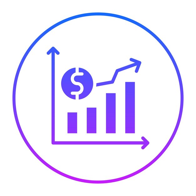 Ilustración del vector de crecimiento del dinero