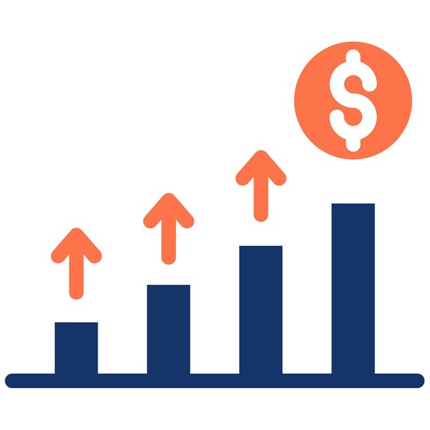 Ilustración del vector de crecimiento del dinero