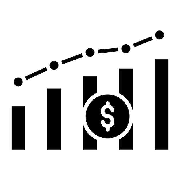 Ilustración del vector de crecimiento de la economía