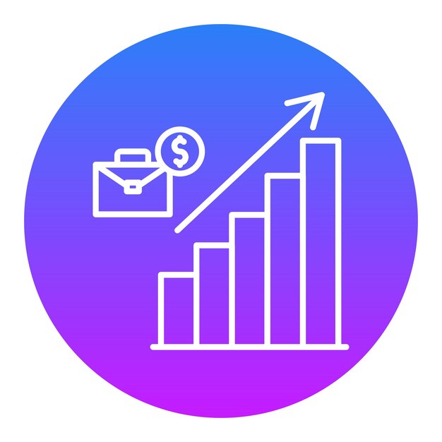 Ilustración del vector de crecimiento empresarial