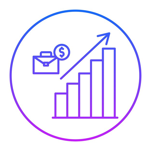 Ilustración del vector de crecimiento empresarial
