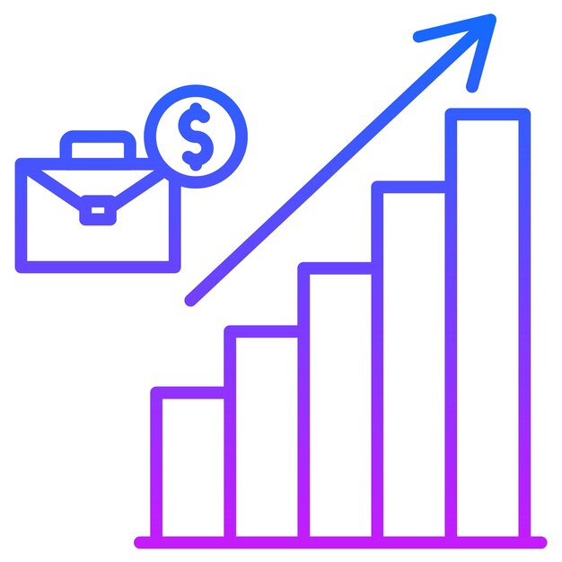 Ilustración del vector de crecimiento empresarial
