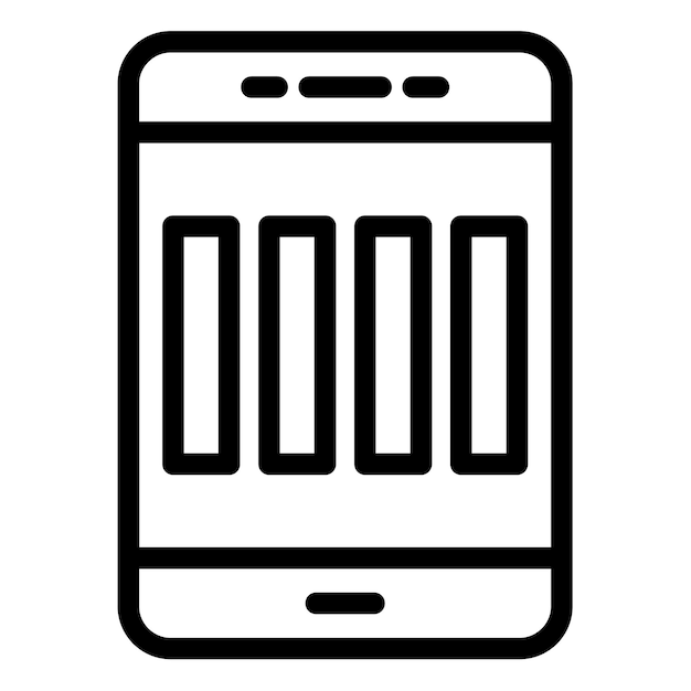 Ilustración del vector de cuatro barras de señal celular