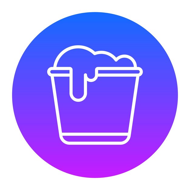 Ilustración del vector del cubo de agua