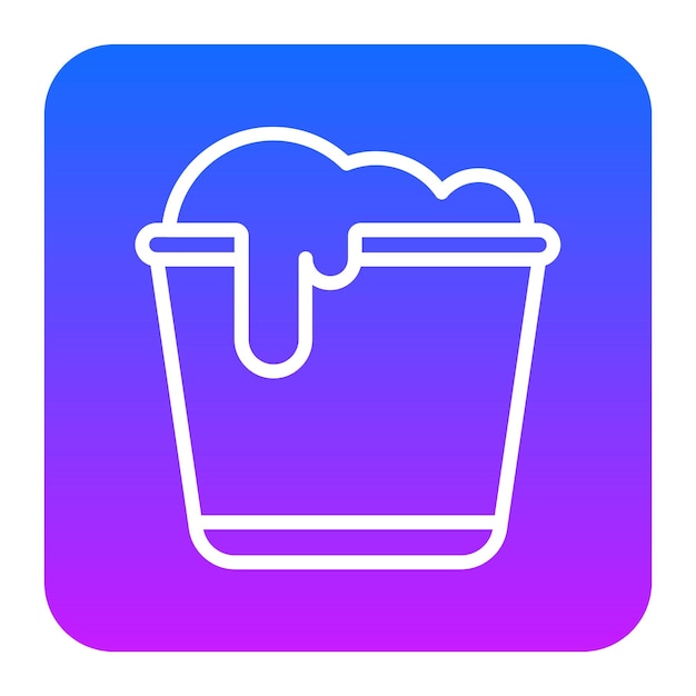 Ilustración del vector del cubo de agua